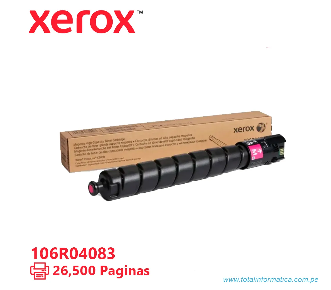 TONER XEROX ( 106R04083 ) VERSALINK C9000 MAGENTA, 26,500 PÁG - imagen 1