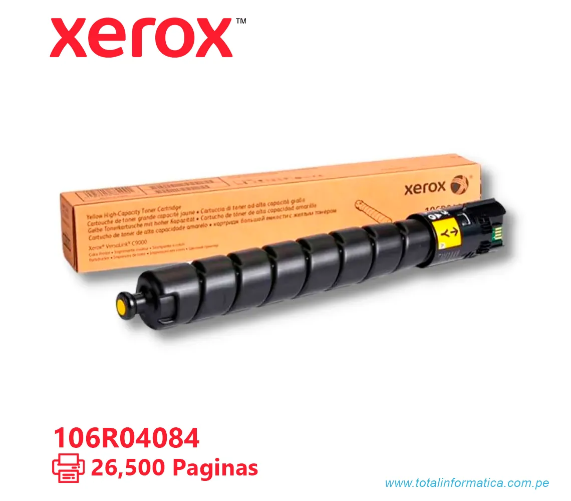 TONER XEROX ( 106R04084 ) VERSALINK C9000 YELLOW, 26,500 PÁG - imagen 1