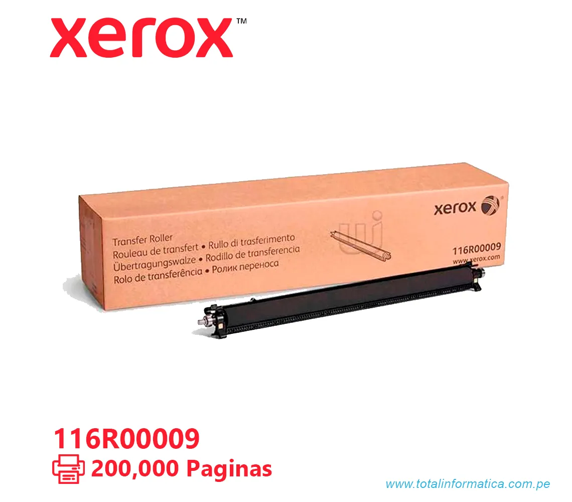 RODILLO TRANSFERENCIA XEROX ( 116R00009 ) PARA B605 B615, 200K - imagen 1