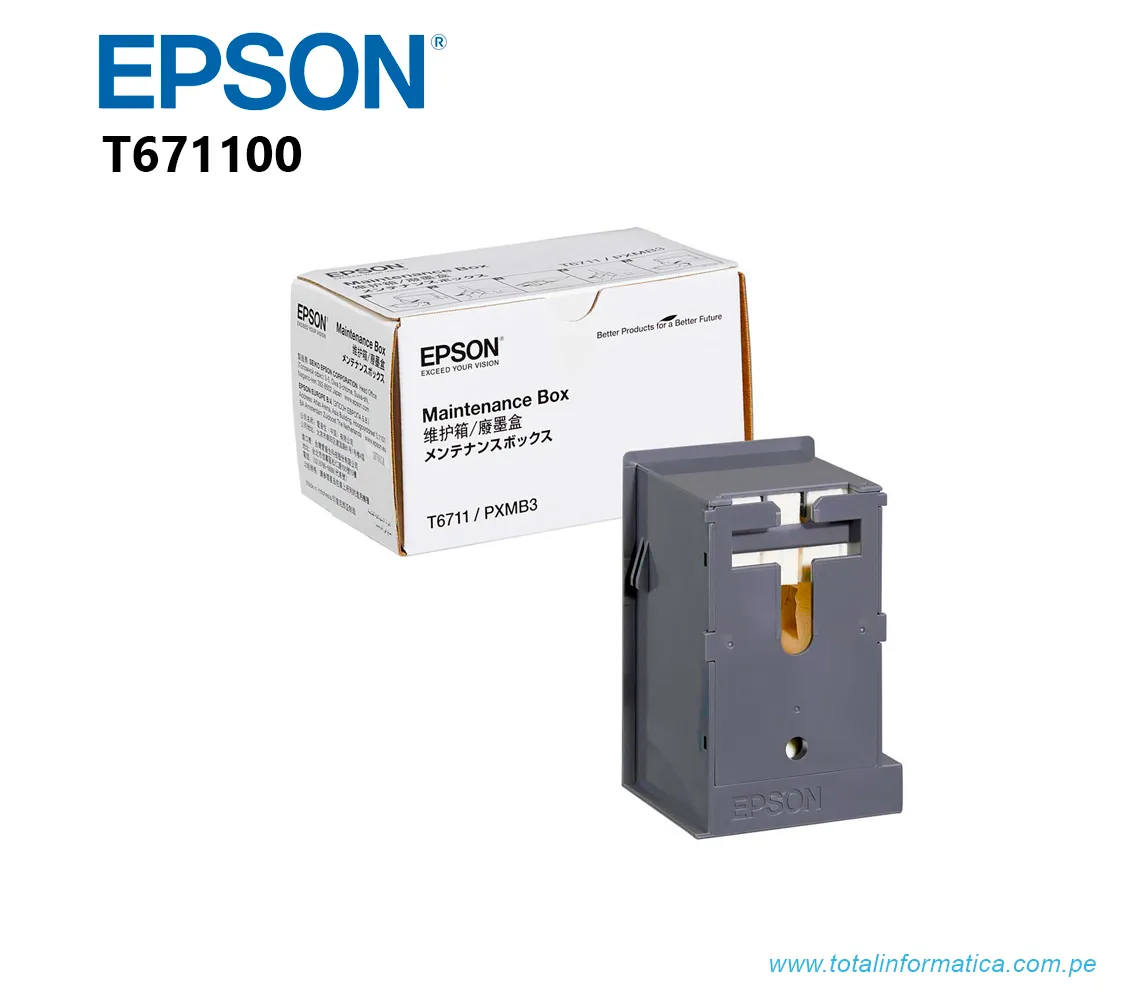 CAJA DE MANTENIMIENTO EPSON T671100: WORKFORCE PRO - imagen 2