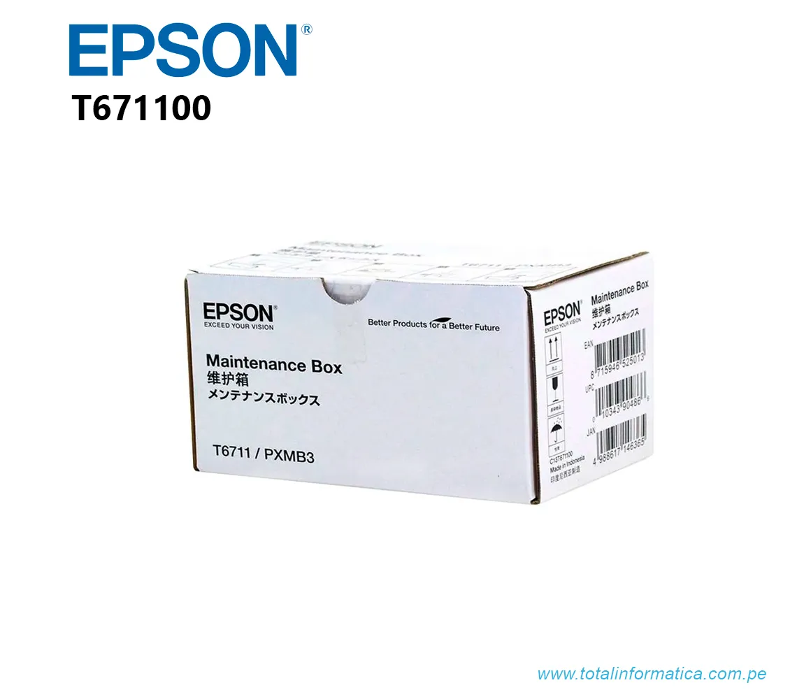 CAJA DE MANTENIMIENTO EPSON T671100: WORKFORCE PRO - imagen 1