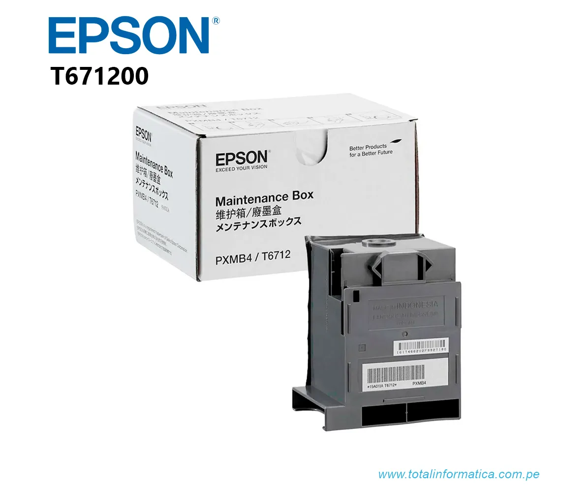 CAJA DE MANTENIMIENTO EPSON T671200: WORKFORCE PRO - imagen 2