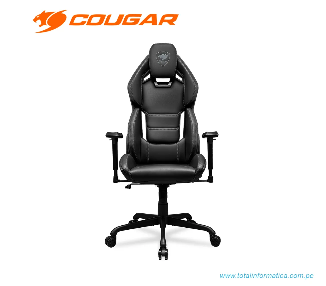 SILLÓN GAMER COUGAR HOTROD: RECLINABLE, ALTURA AJUSTABLE, SOPORTA HASTA 136KG, COLOR NEGRO (3MARXBLB.0001) - imagen 2