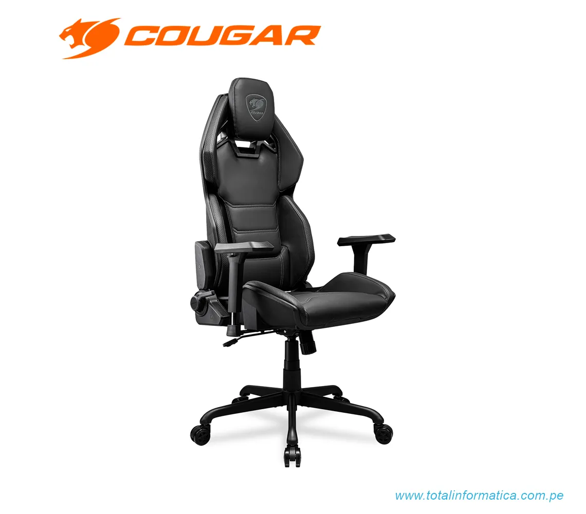 SILLÓN GAMER COUGAR HOTROD: RECLINABLE, ALTURA AJUSTABLE, SOPORTA HASTA 136KG, COLOR NEGRO (3MARXBLB.0001) - imagen 1