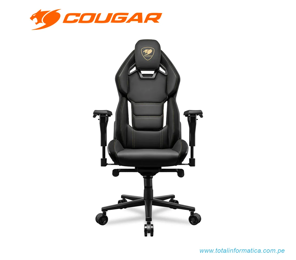 SILLÓN GAMER COUGAR HOTROD ROYAL: RECLINABLE, ALTURA AJUSTABLE, SOPORTA HASTA 136KG, COLOR NEGRO (3MARXGLB.0001) - imagen 2