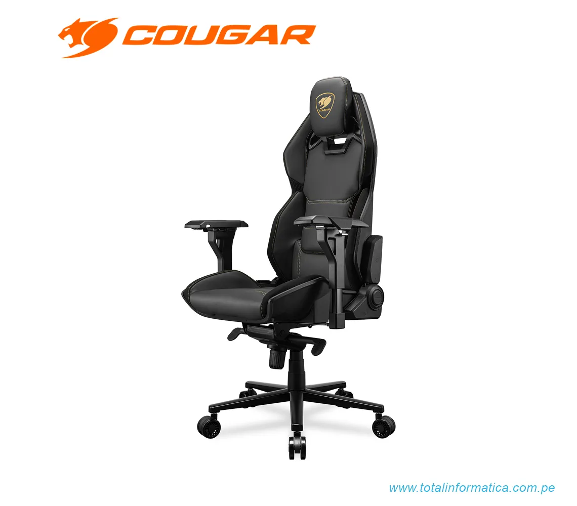 SILLÓN GAMER COUGAR HOTROD ROYAL: RECLINABLE, ALTURA AJUSTABLE, SOPORTA HASTA 136KG, COLOR NEGRO (3MARXGLB.0001) - imagen 3