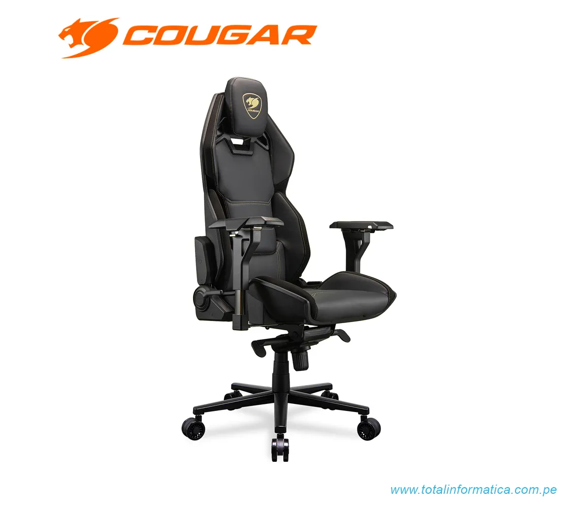 SILLÓN GAMER COUGAR HOTROD ROYAL: RECLINABLE, ALTURA AJUSTABLE, SOPORTA HASTA 136KG, COLOR NEGRO (3MARXGLB.0001) - imagen 1
