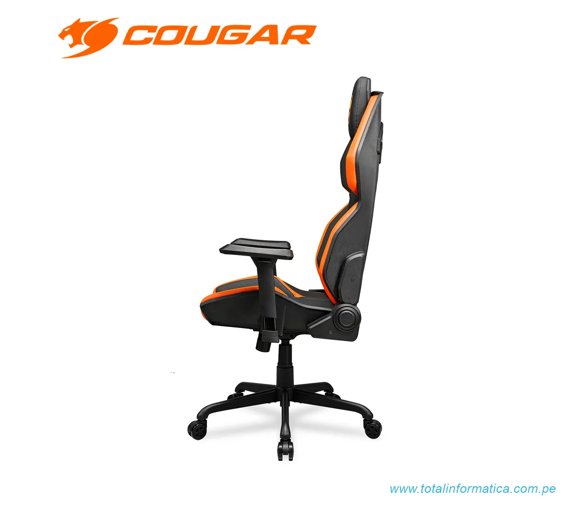 SILLÓN GAMER COUGAR HOTROD: RECLINABLE, ALTURA AJUSTABLE, SOPORTA HASTA 136KG, COLOR NARANJA (3MARXORB.0001) - imagen 3