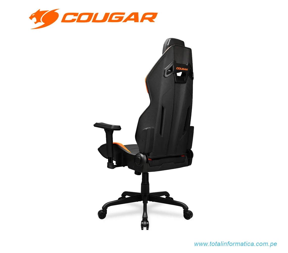 SILLÓN GAMER COUGAR HOTROD: RECLINABLE, ALTURA AJUSTABLE, SOPORTA HASTA 136KG, COLOR NARANJA (3MARXORB.0001) - imagen 4