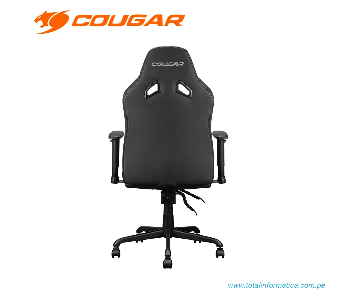 SILLÓN GAMER COUGAR FUSION S CGR-FUSSL-BLB - METÁLICO, CUERO PU, CLORURO DE POLIVINILO (PVC) - NEGRO (3MFSLBLB.0001) - imagen 3