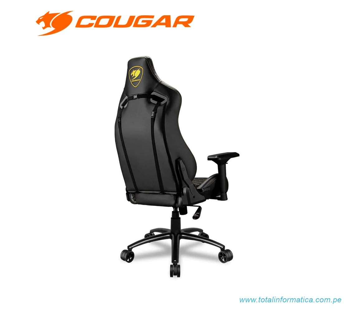 SILLÓN GAMER COUGAR OUTRIDER S CGR-OUTRIDER S-RY: COMODIDAD CON CUERO PVC Y ACERO ROYAL (3MOURNXB.0001) - imagen 2