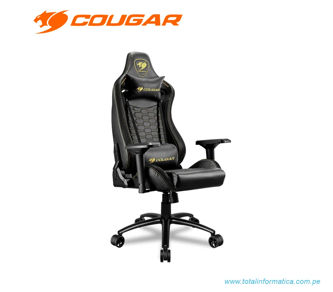SILLÓN GAMER COUGAR OUTRIDER S CGR-OUTRIDER S-RY: COMODIDAD CON CUERO PVC Y ACERO ROYAL (3MOURNXB.0001) - imagen 1