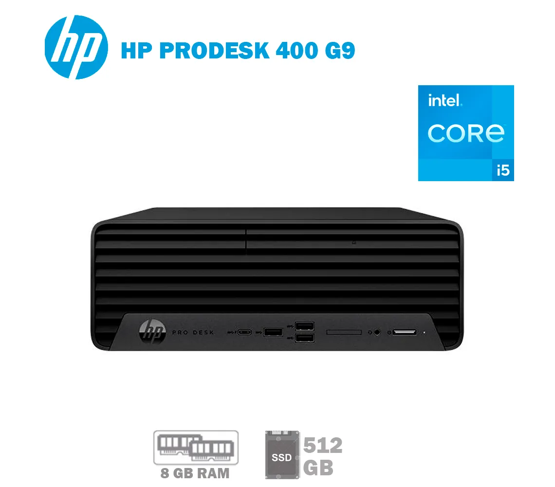 COMPUTADORA HP PRODESK 400 G9, CORE I5- 12500, RAM 8GB, SSD 512GB - imagen 1