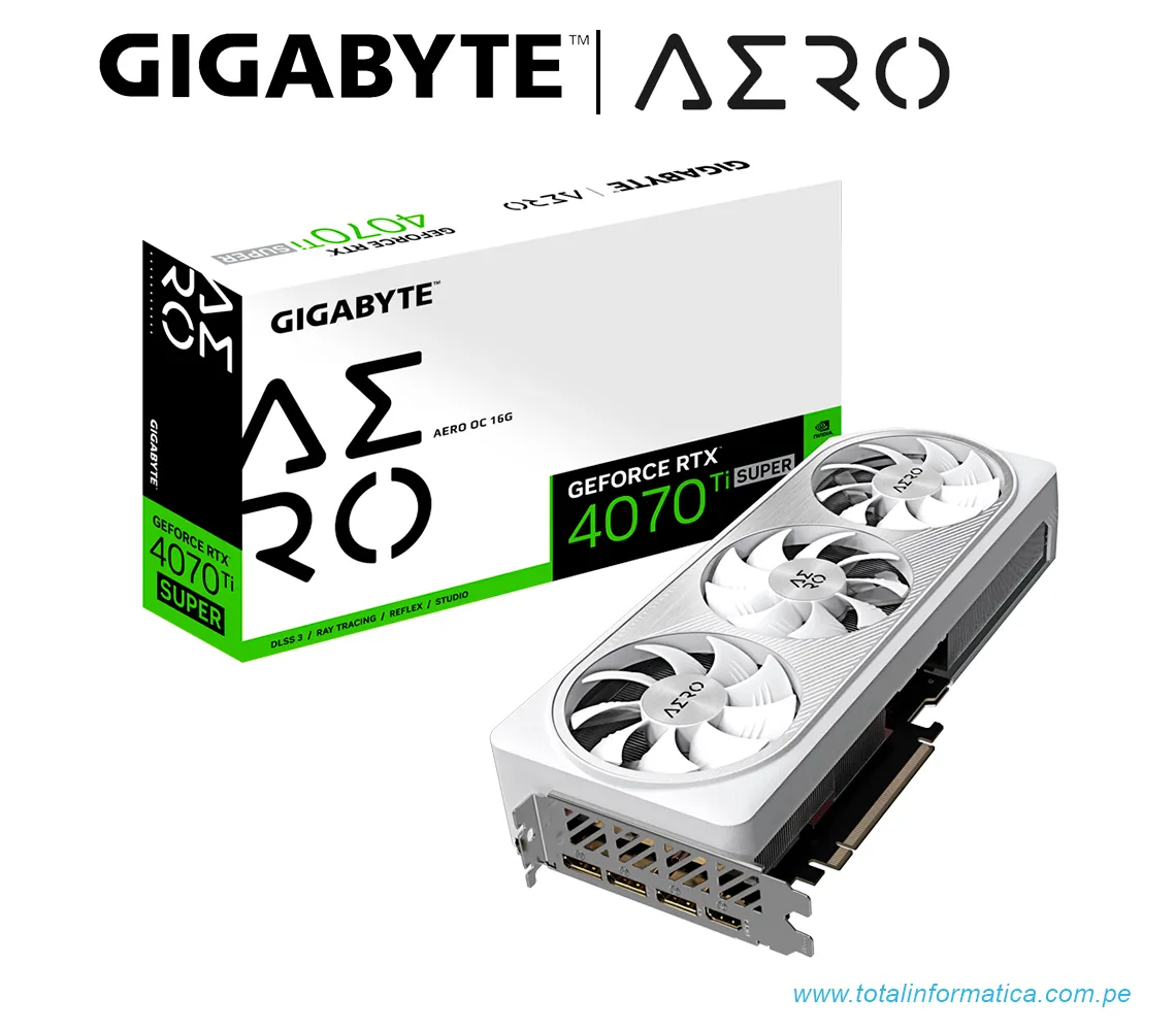 TARJETA GRAFICA GIGABYTE RTX 4070 TI SUPER AERO OC 16G, 16GB GDDR6X, PCI-E 4.0(GV-N407TSAERO OC-16GD) - imagen 5