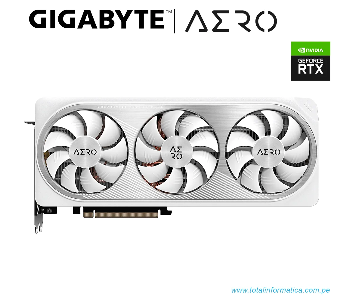 TARJETA GRAFICA GIGABYTE RTX 4070 TI SUPER AERO OC 16G, 16GB GDDR6X, PCI-E 4.0(GV-N407TSAERO OC-16GD) - imagen 1