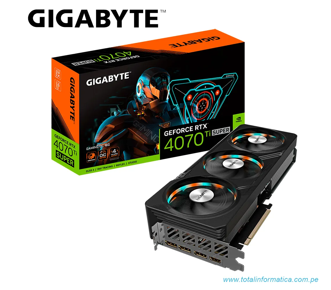 TARJETA GRAFICA GIGABYTE RTX 4070 TI SUPER GAMING OC 16G, 16GB GDDR6X, PCI-E 4.0(GV-N407TSGAMING OC-16GD) - imagen 5