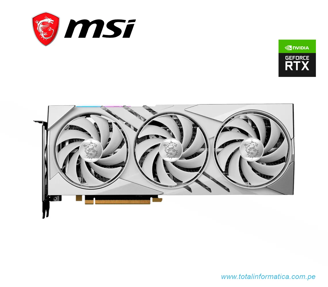 TARJETA GRAFICA MSI RTX 4060 TI GAMING X SLIM WHITE, 16GB GDDR6, PCI-E 4.0(RTX4060TI GAMINGXSLIM WHITE 16) - imagen 1