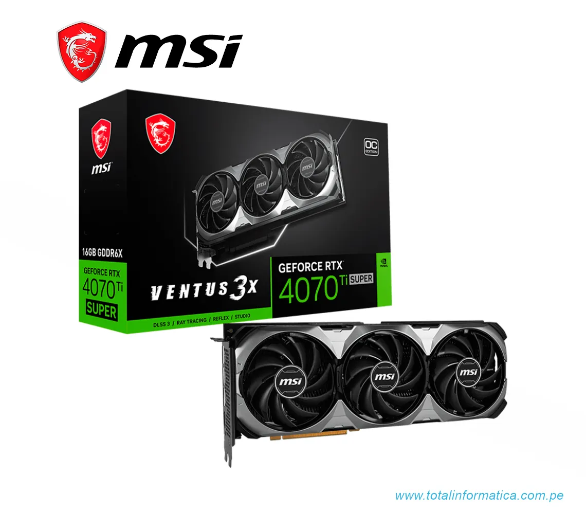 TARJETA GRAFICA MSI RTX 4070 TI GAMING X SLIM, 16GB GDDR6, PCI-E 4.0(RTX4070TISUPER 16G GAMINGX SLM) - imagen 4