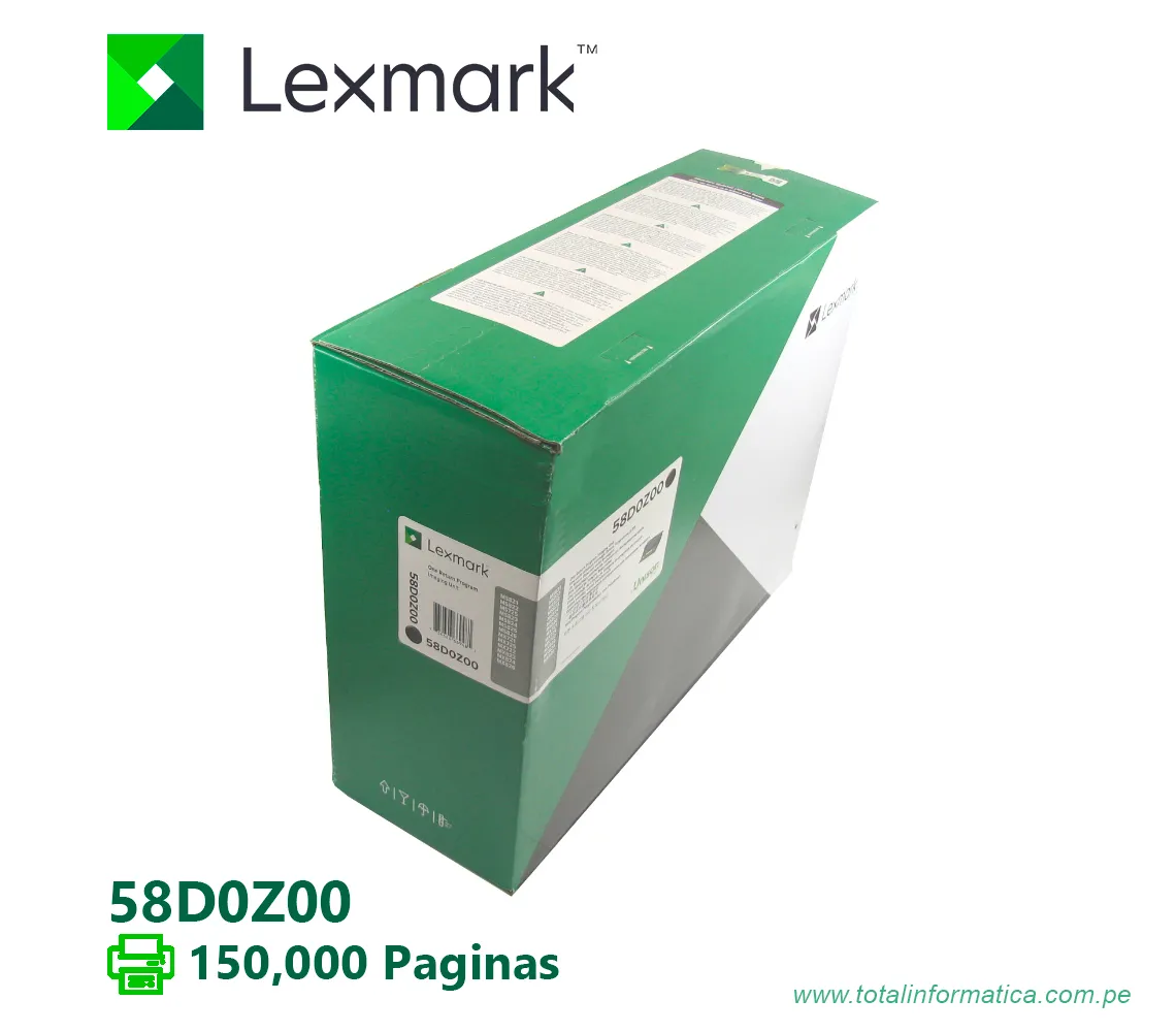 Lexmark Tambor de imagen Lexmark Láser ( 58D0Z00 ) MS821DN, MX826 150K PG - imagen 2