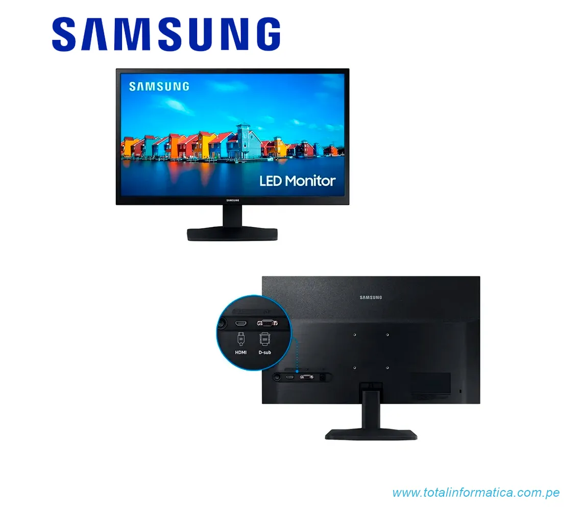 MONITOR SAMSUNG S19A330NHL LED 19" 1366 x 768 5MS/60HZ/HDMI/VGA - imagen 2