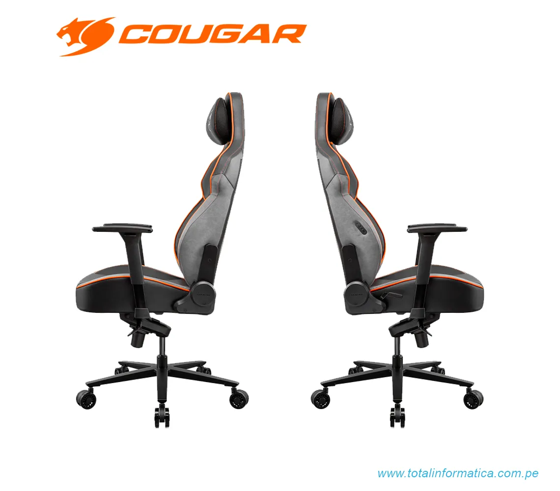 SILLA GAMER COUGAR NXSYS AERO: RECLINABLE, ALTURA AJUSTABLE, SOPORTA HASTA 160KG, CON VENTILADOR RGB INTEGRADO, COLOR NARANJA (3MARPORB.0001) - imagen 3