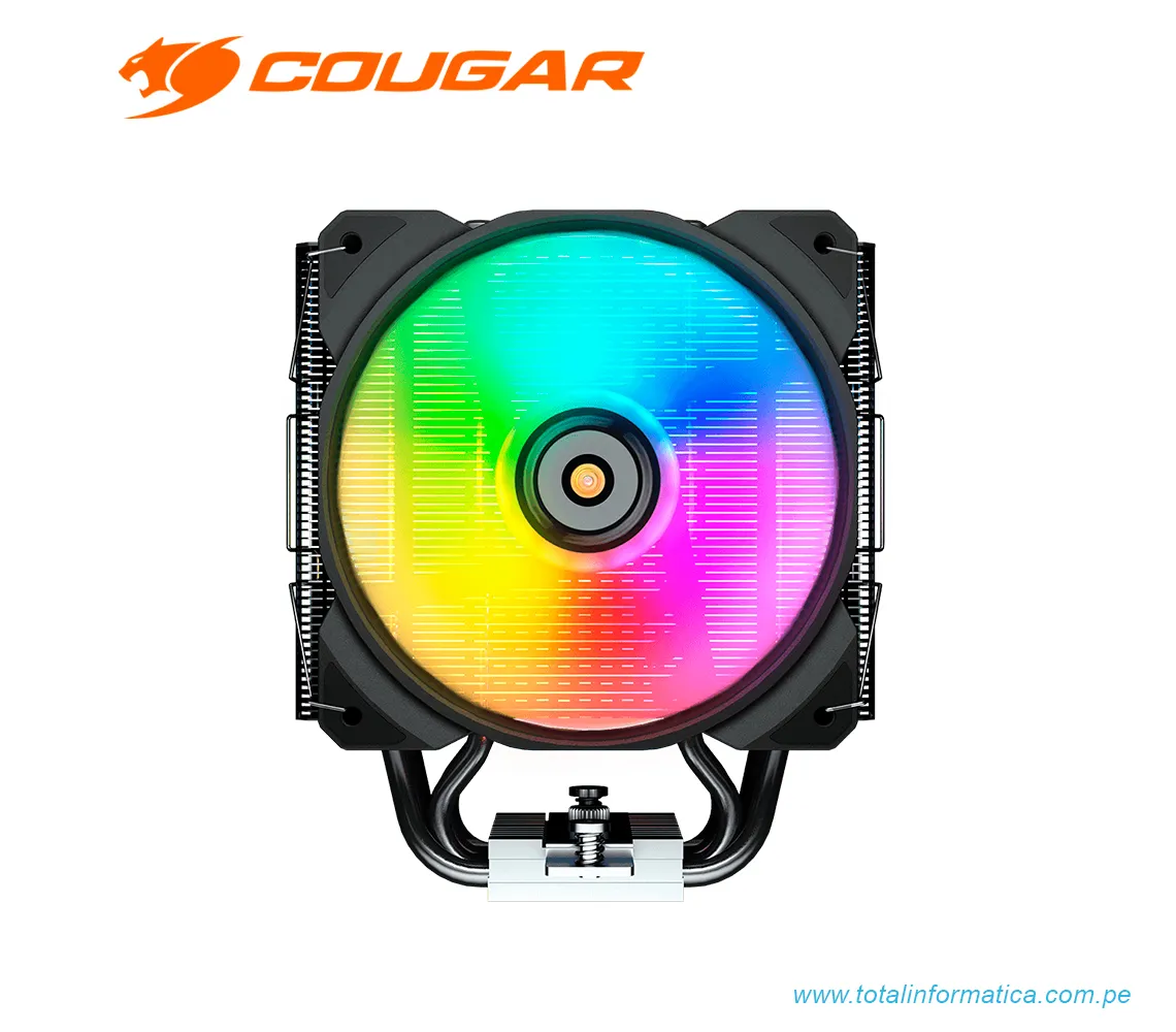 COUGAR AIR COOLER FORZA 85 ARGB: 120MM, 600-2000 RPM, NEGRO (3MFZR85.0001) - imagen 3