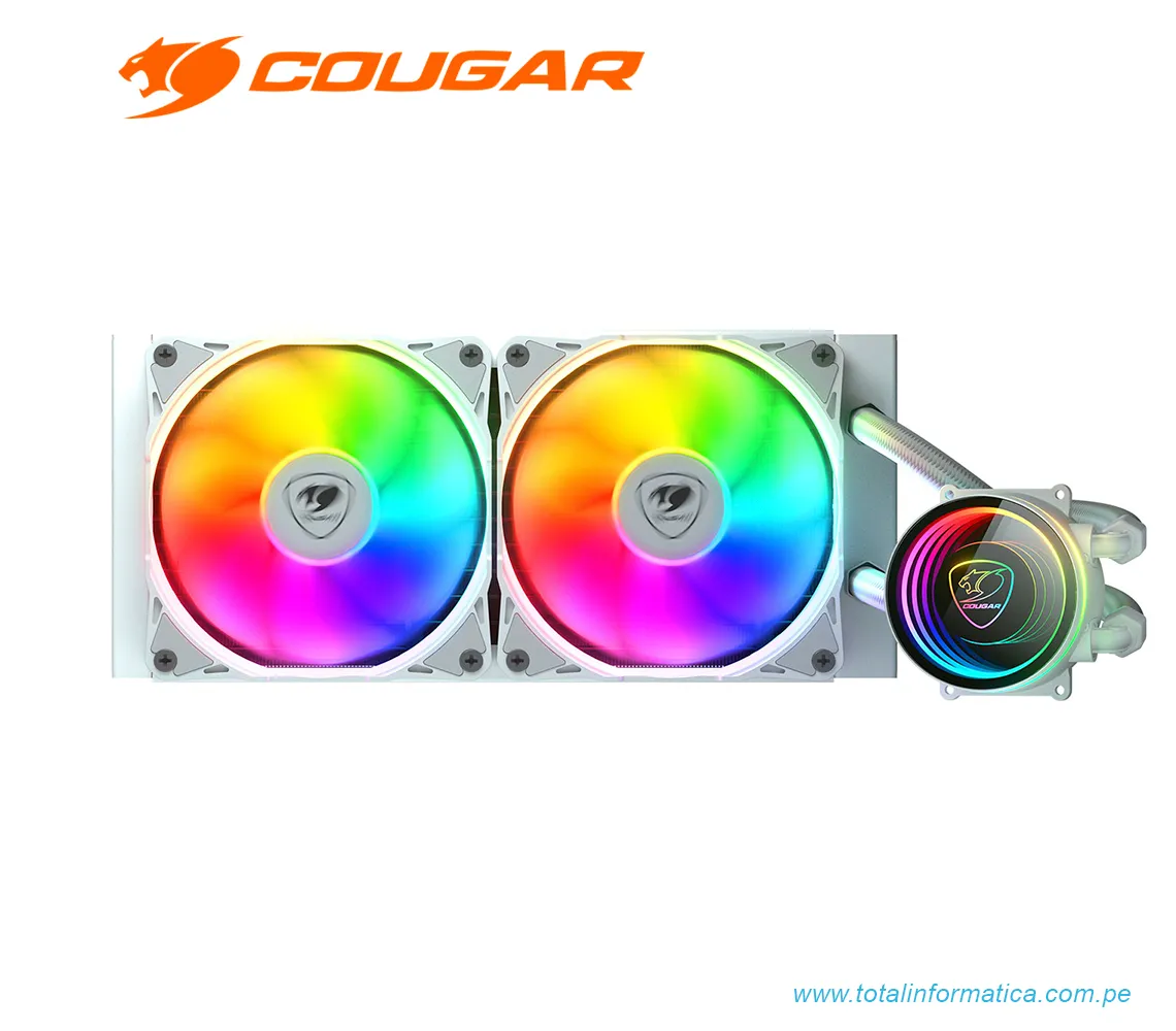 COUGAR ENFRIAMIENTO LÍQUIDO POSEIDON ELITE: 240MM, ARGB, AM5/LGA1700, BLANCO (3MPSD240.0002) - imagen 2