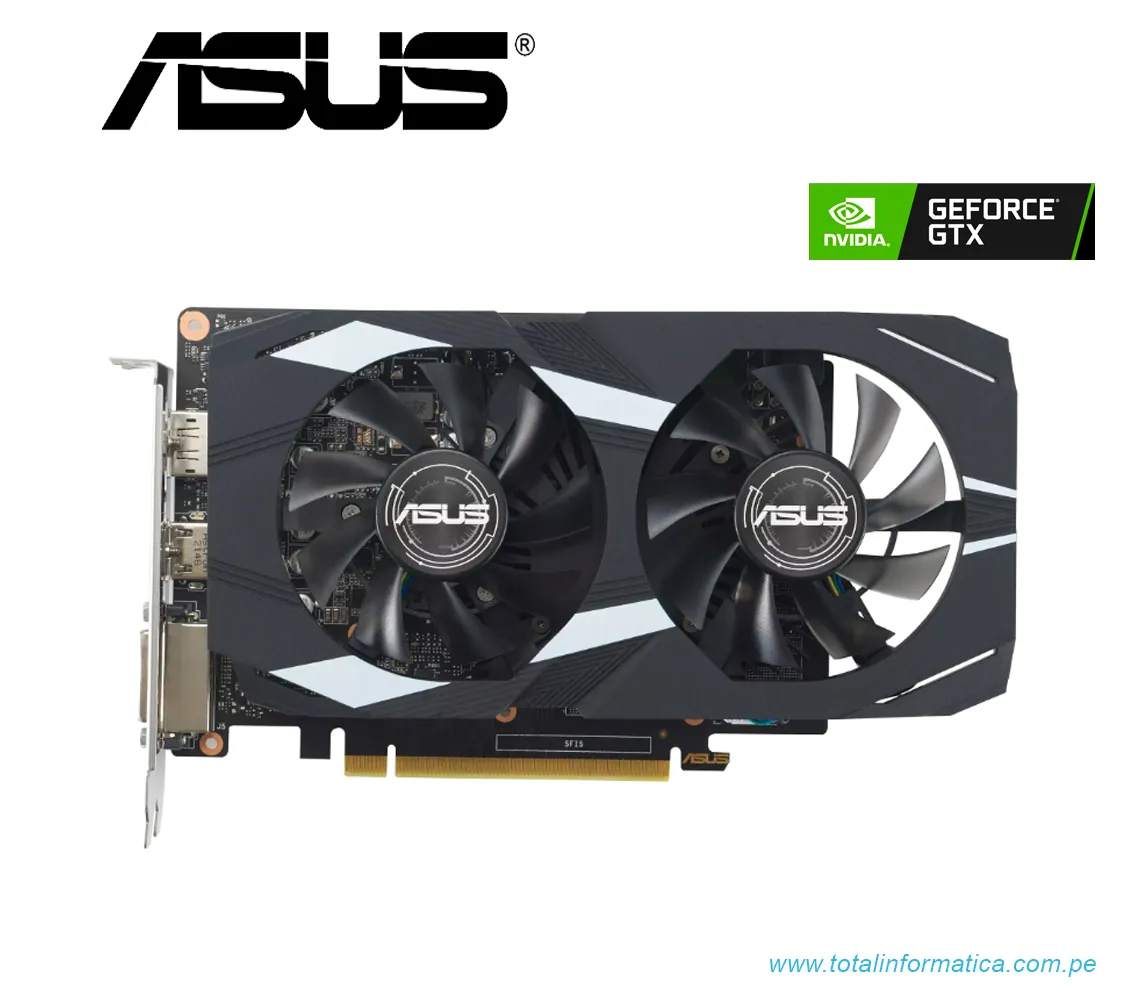 TARJETA GRAFICA ASUS DUAL GTX 1650 P EVO, 4GB GDDR6, PCI-E 3.0 - imagen 1