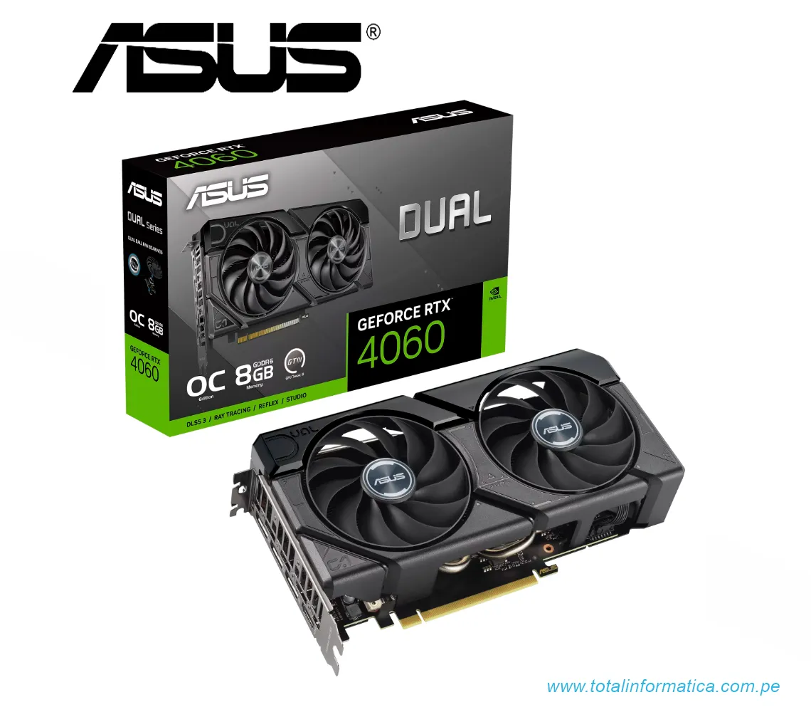 TARJETA GRAFICA ASUS DUAL RTX 4060 EVO OC EDITION, 8GB GDDR6, PCI-E 4.0(DUAL-RTX4060-O8G-EVO) - imagen 5