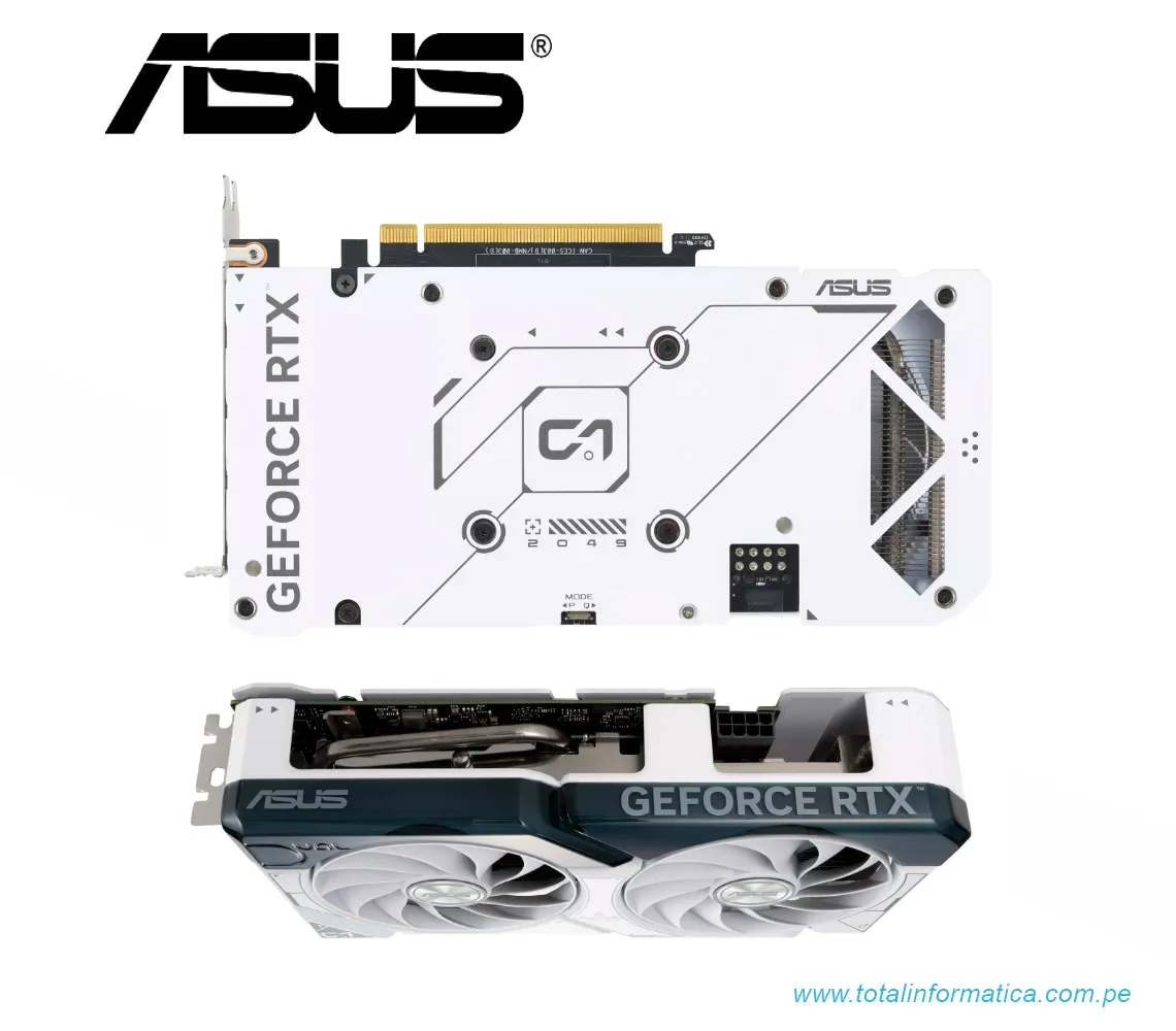 TARJETA GRAFICA ASUS DUAL RTX 4060 OC EDITION, 8GB GDDR6, PCI-E 4.0, WHITE(DUAL-RTX4060-O8G-WHITE) - imagen 3
