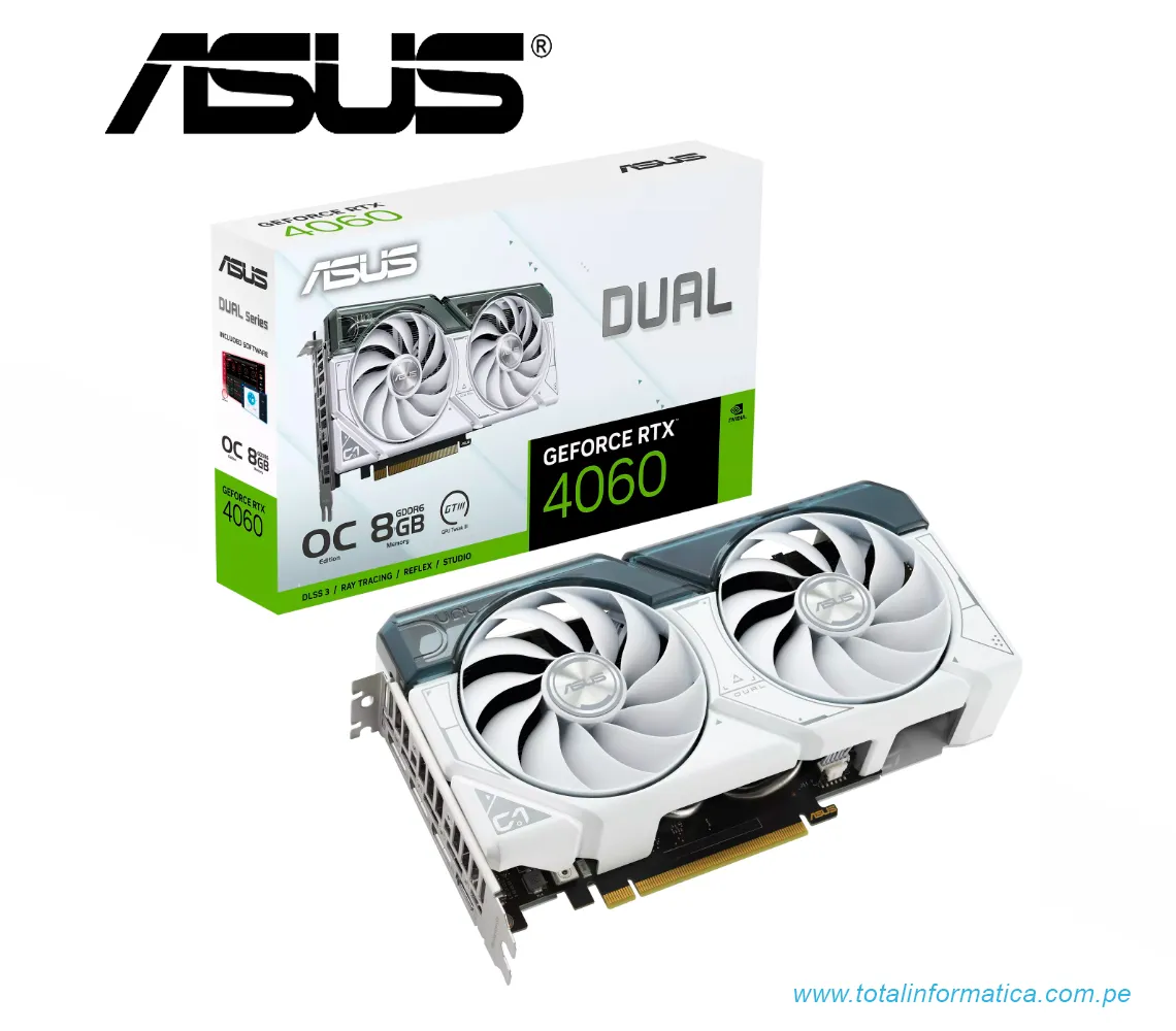 TARJETA GRAFICA ASUS DUAL RTX 4060 OC EDITION, 8GB GDDR6, PCI-E 4.0, WHITE(DUAL-RTX4060-O8G-WHITE) - imagen 5