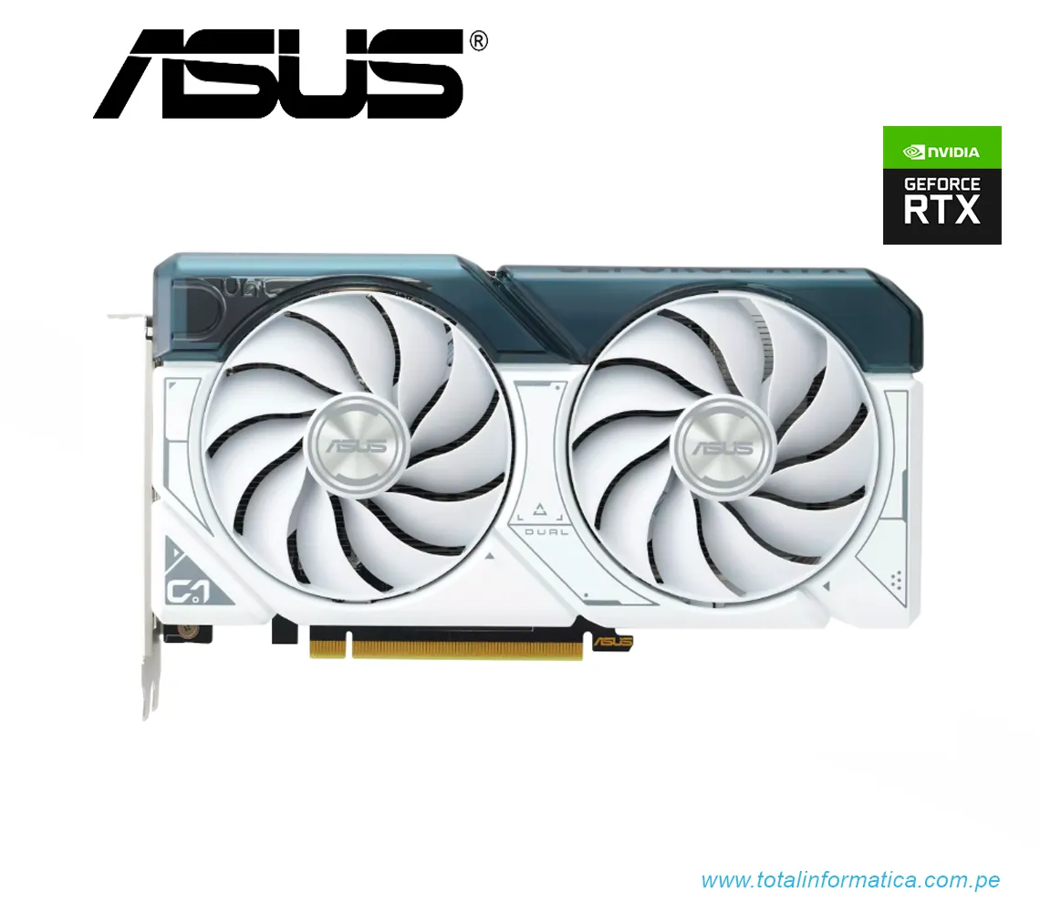 TARJETA GRAFICA ASUS DUAL RTX 4060 OC EDITION, 8GB GDDR6, PCI-E 4.0, WHITE(DUAL-RTX4060-O8G-WHITE) - imagen 1