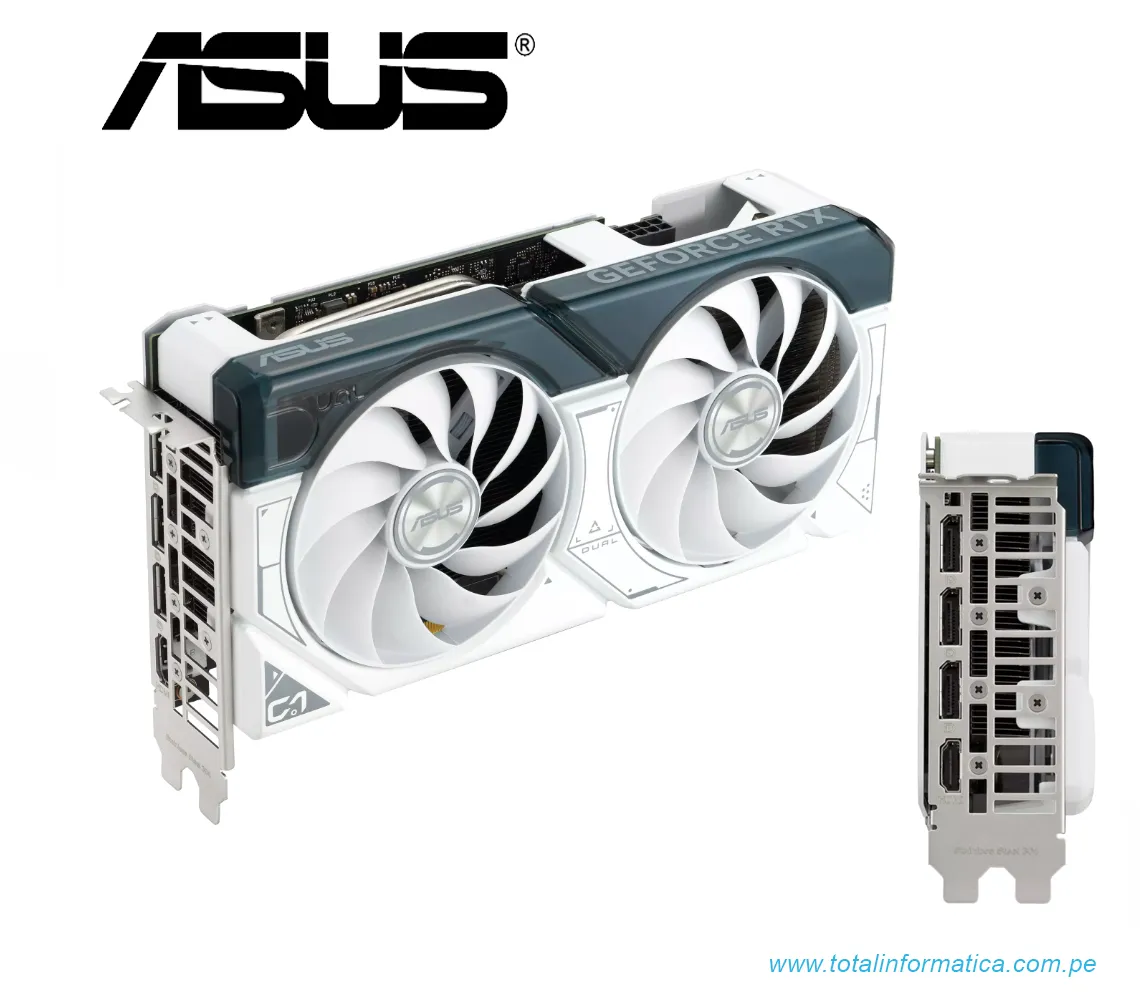 TARJETA GRAFICA ASUS DUAL 4060 TI WHITE EDITION, 8GB GDDR6, PCI-E 4.0(DUAL-RTX4060TI-8G-WHITE) - imagen 2
