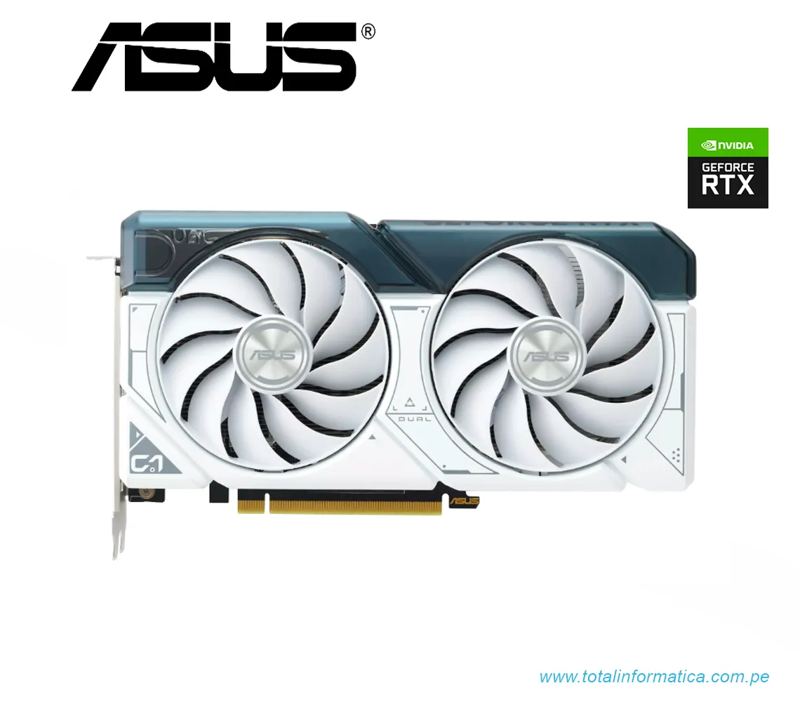 TARJETA GRAFICA ASUS DUAL 4060 TI WHITE EDITION, 8GB GDDR6, PCI-E 4.0(DUAL-RTX4060TI-8G-WHITE) - imagen 1