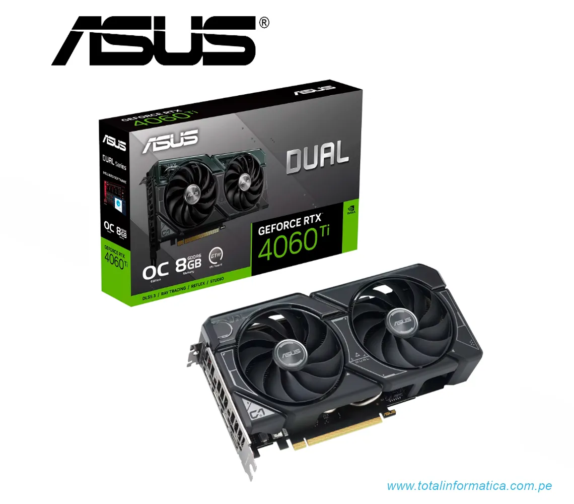TARJETA GRAFICA ASUS DUAL RTX 4060 TI OC EDITION, 8GB GDDR6, PCI-E 4.0(DUAL-RTX4060TI-O8G) - imagen 4