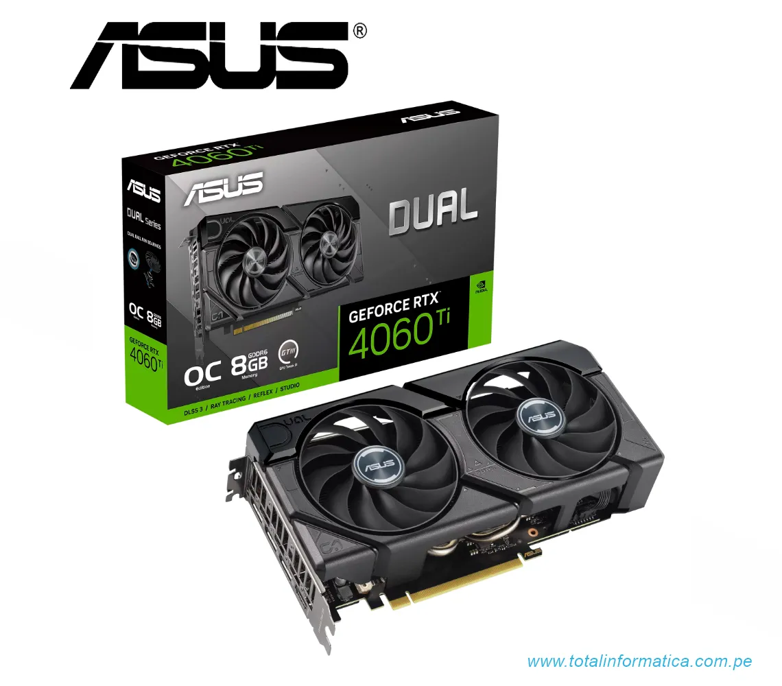 TARJETA GRAFICA ASUS DUAL RTX 4060 TI EVO, 8GB GDDR6, PCI-E 4.0(DUAL-RTX4060TI-O8G-EVO) - imagen 4