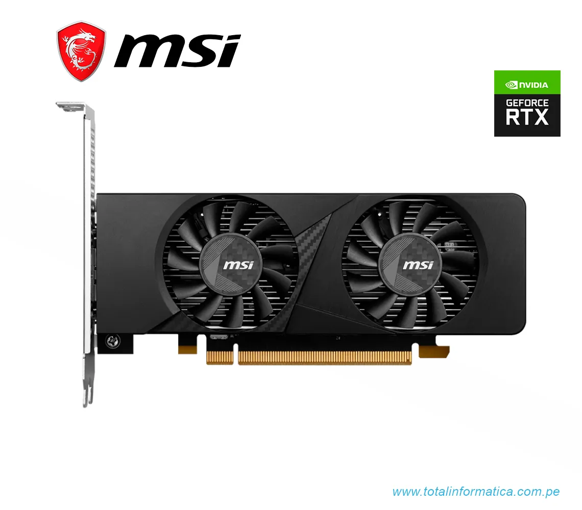 TARJETA GRAFICA MSI RTX 3050 LP 6G OC, 6GB GDRR6, PCI-E 4.0(GEFORCE RTX 3050 LP 6G OC) - imagen 1