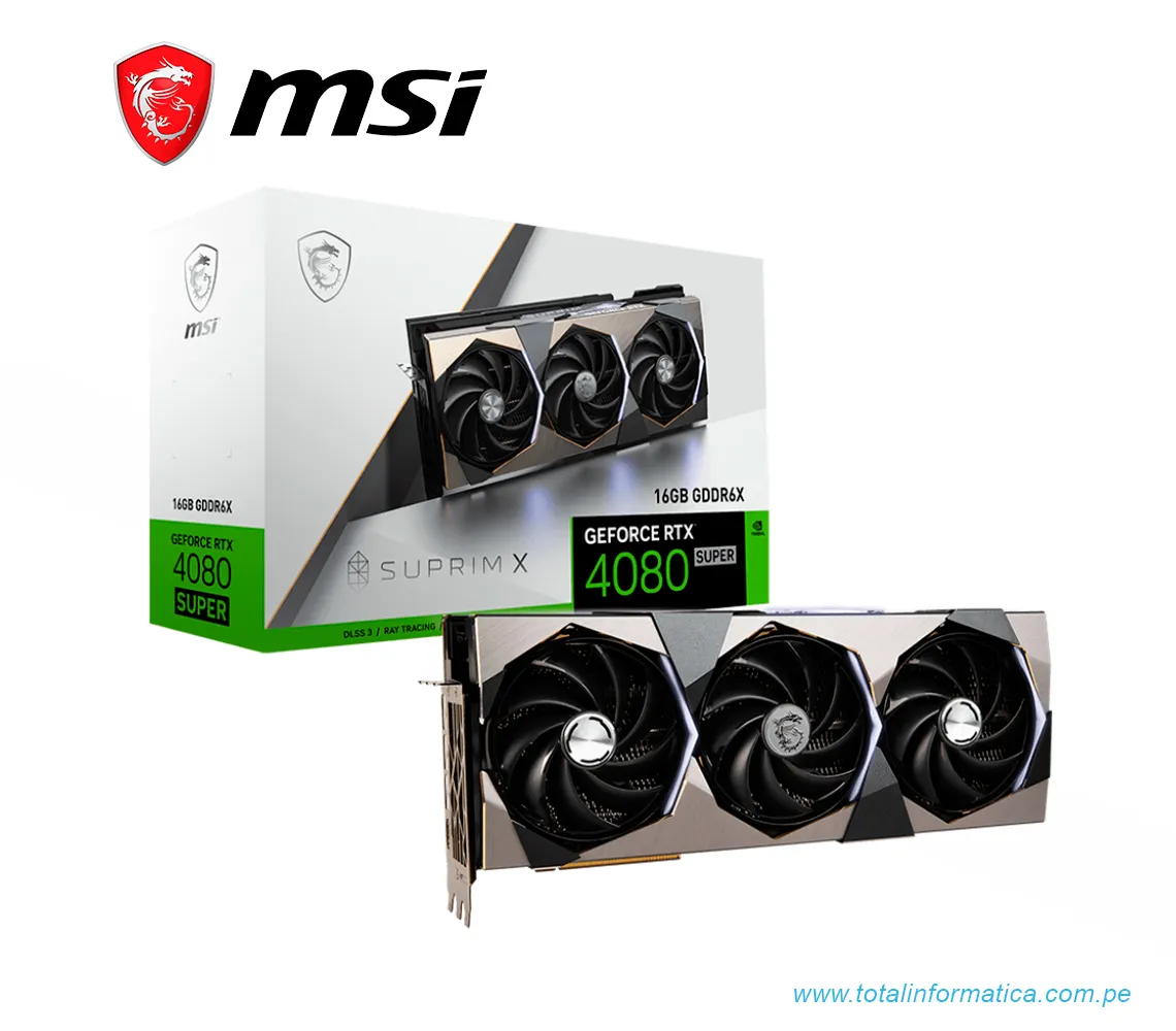 TARJETA GRAFICA MSI RTX 4080 SUPER 16G SUPRIM X, 16GB GDDR6X, PCI-E 4.0(RTX 4080 SUPER 16G SUPRIM X) - imagen 4