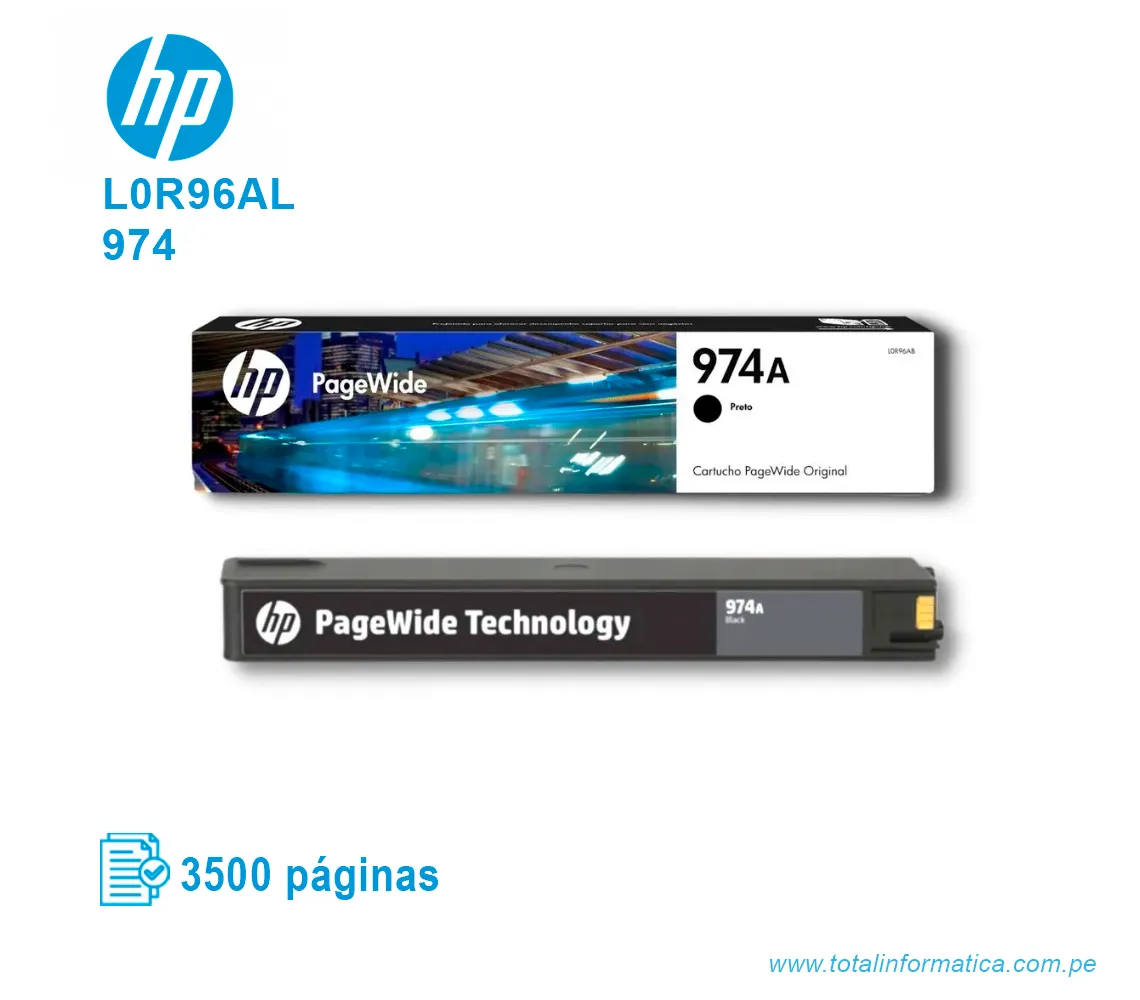 TINTA HP 974 BLACK ( L0R96AL ) 3,500 PÁG - imagen 2