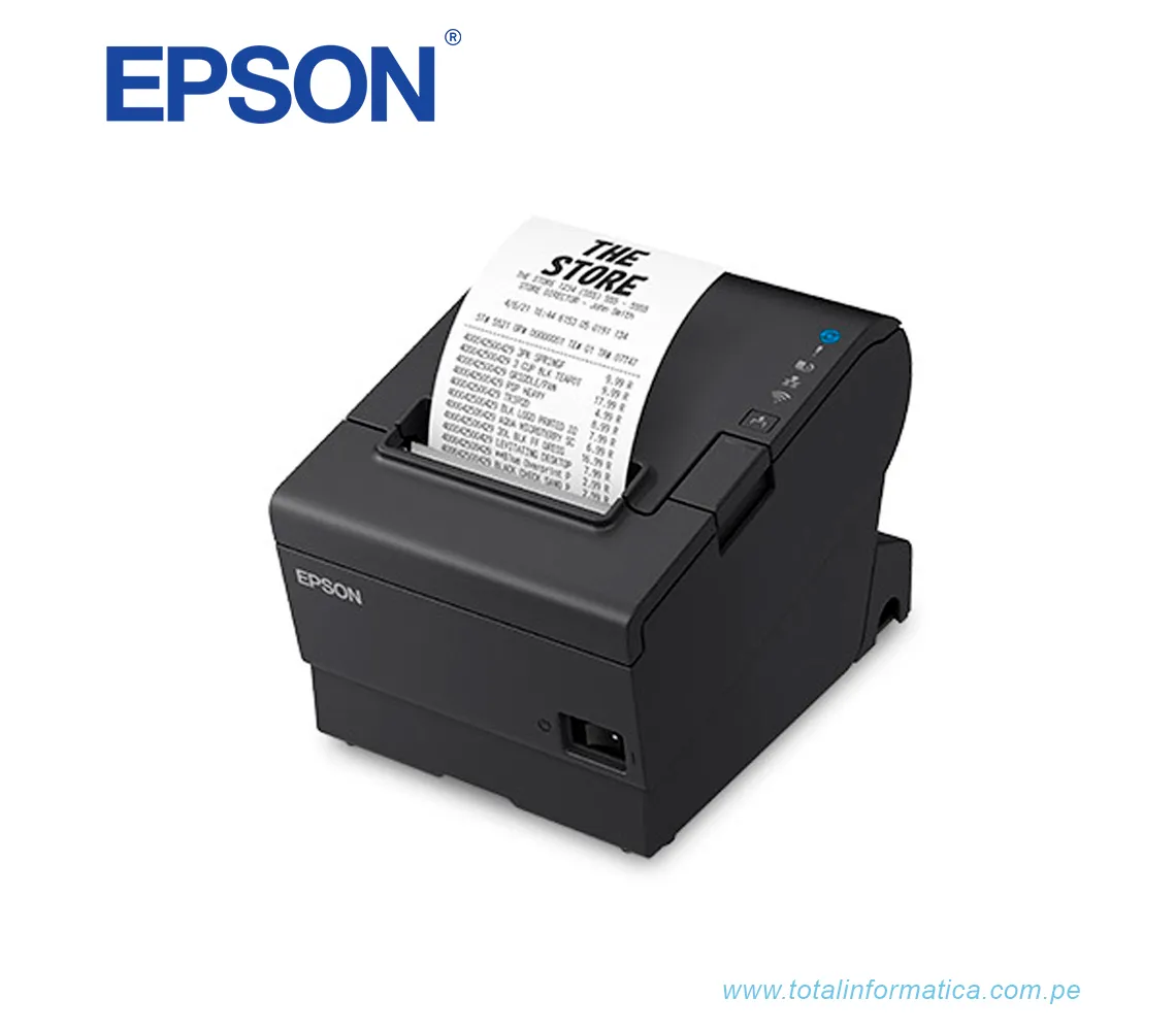 IMPRESORA TERMICA EPSON TM-T88VII, TICKETS/TERMICA/CODIGO DE BARRAS, USB/ETHERNET/SERIE - imagen 1