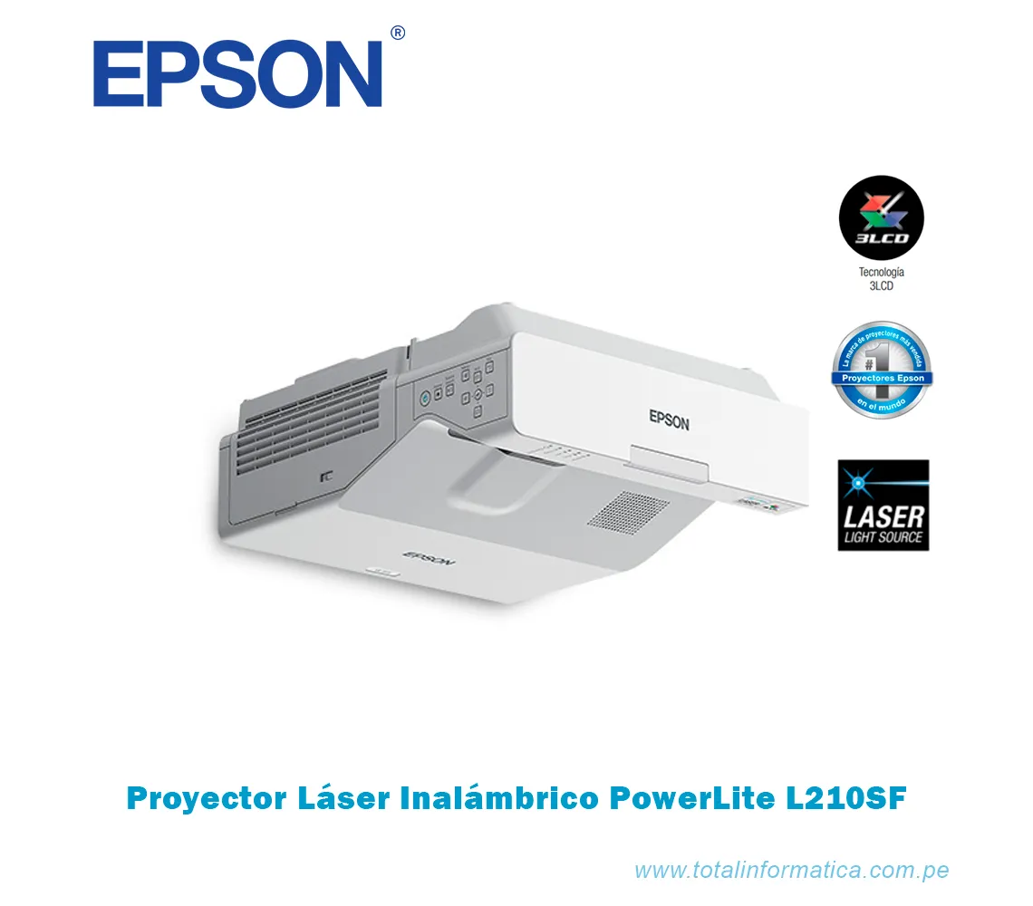 PROYECTOR EPSON LASER POWERLITE EB-750F INALAMBRICO, 3600 LUMENES - imagen 3