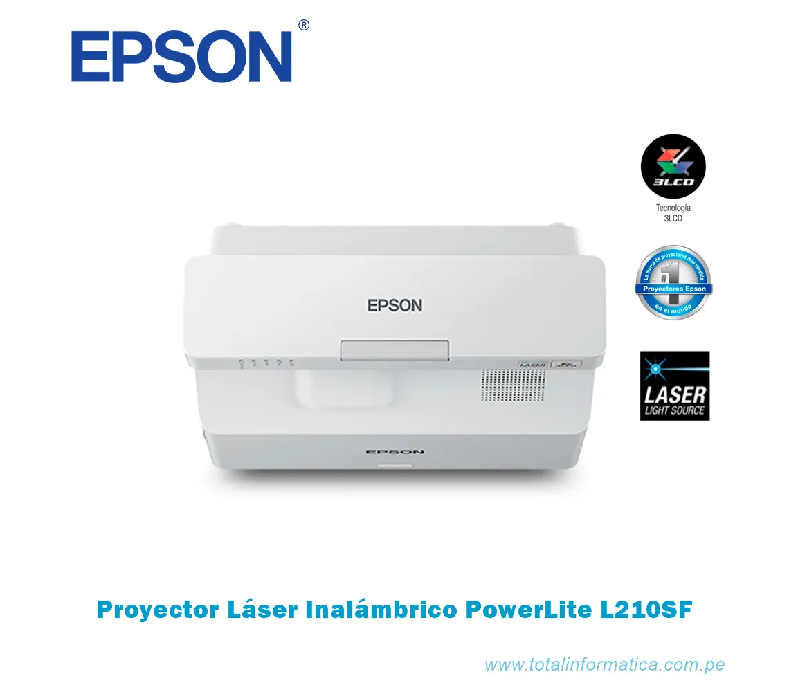PROYECTOR EPSON LASER POWERLITE EB-750F INALAMBRICO, 3600 LUMENES - imagen 1
