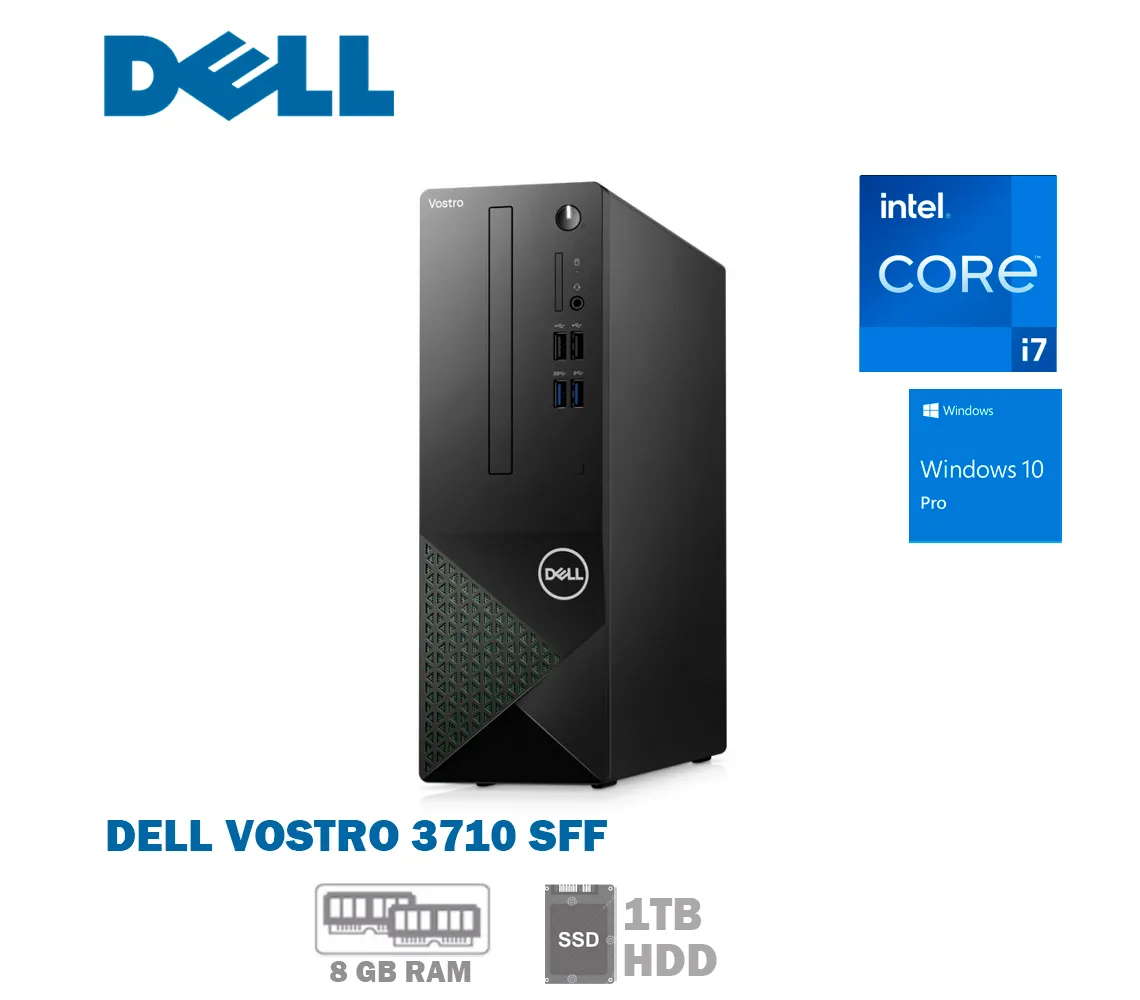 PC ESCRITORIO Dell VOSTRO 3710 SFF, CORE I5, RAM 8GB, 1TB HDD, WINDOWS 10 - imagen 1