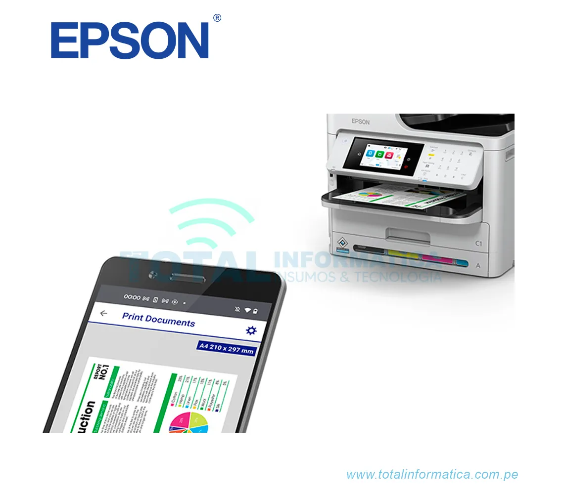 MULTIFUNCIONAL EPSON WORKFORCE PRO C5810 WIFI, FAX, RED - imagen 2