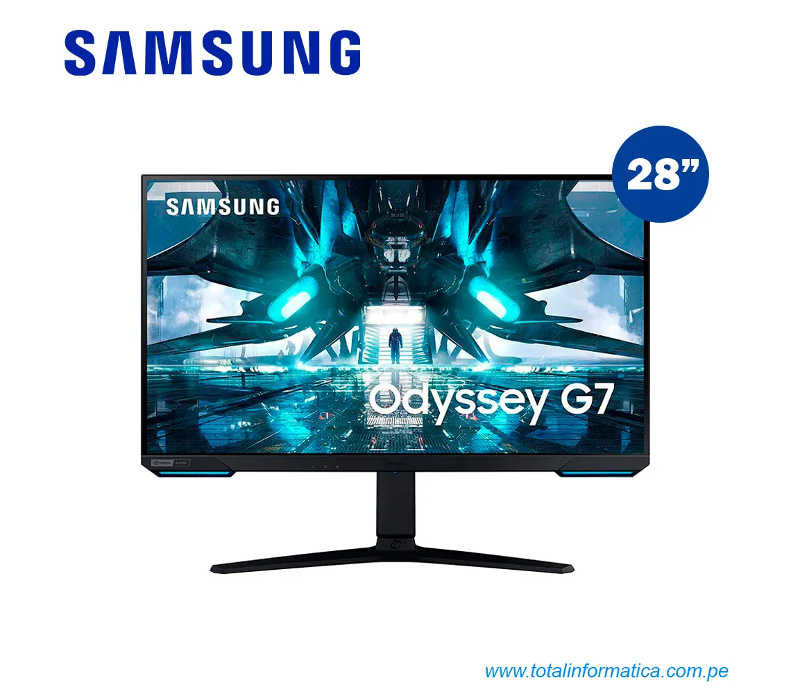 MONITOR SAMSUNG ODYSSEY G7 28" LED LS28BG700ENXGO, 4K IPS, HDMI, BT WIFI - imagen 1