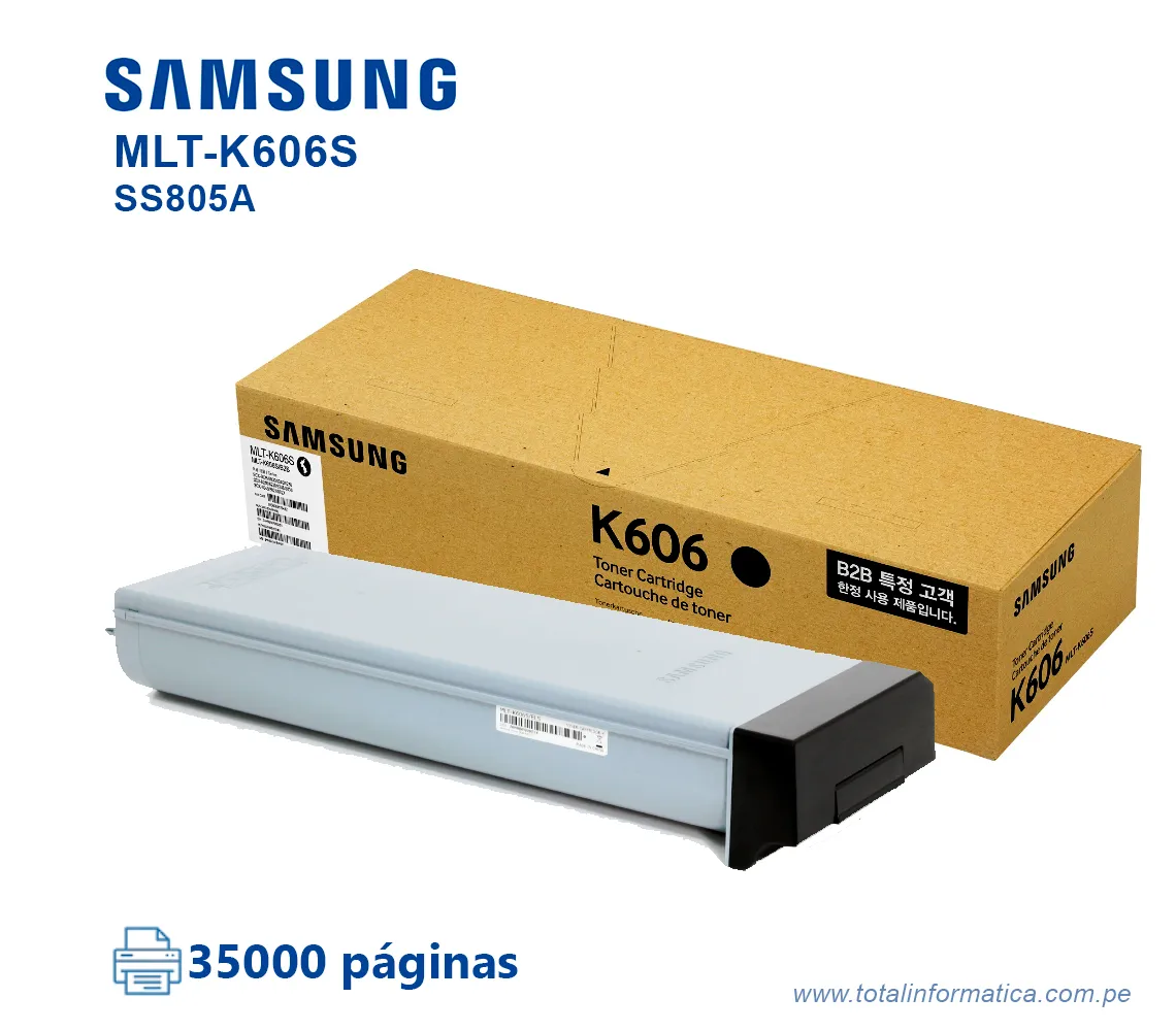 TONER SAMSUNG SS805A MLT-K606S, SCX-8030 35K PAG  - imagen 2