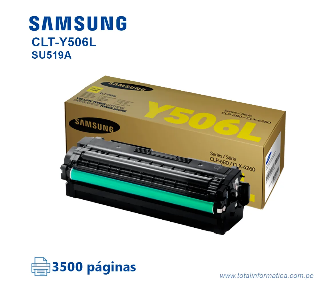TONER SAMSUNG SU519A  CLT-Y506L YELLOW 3,500 PAG - imagen 2