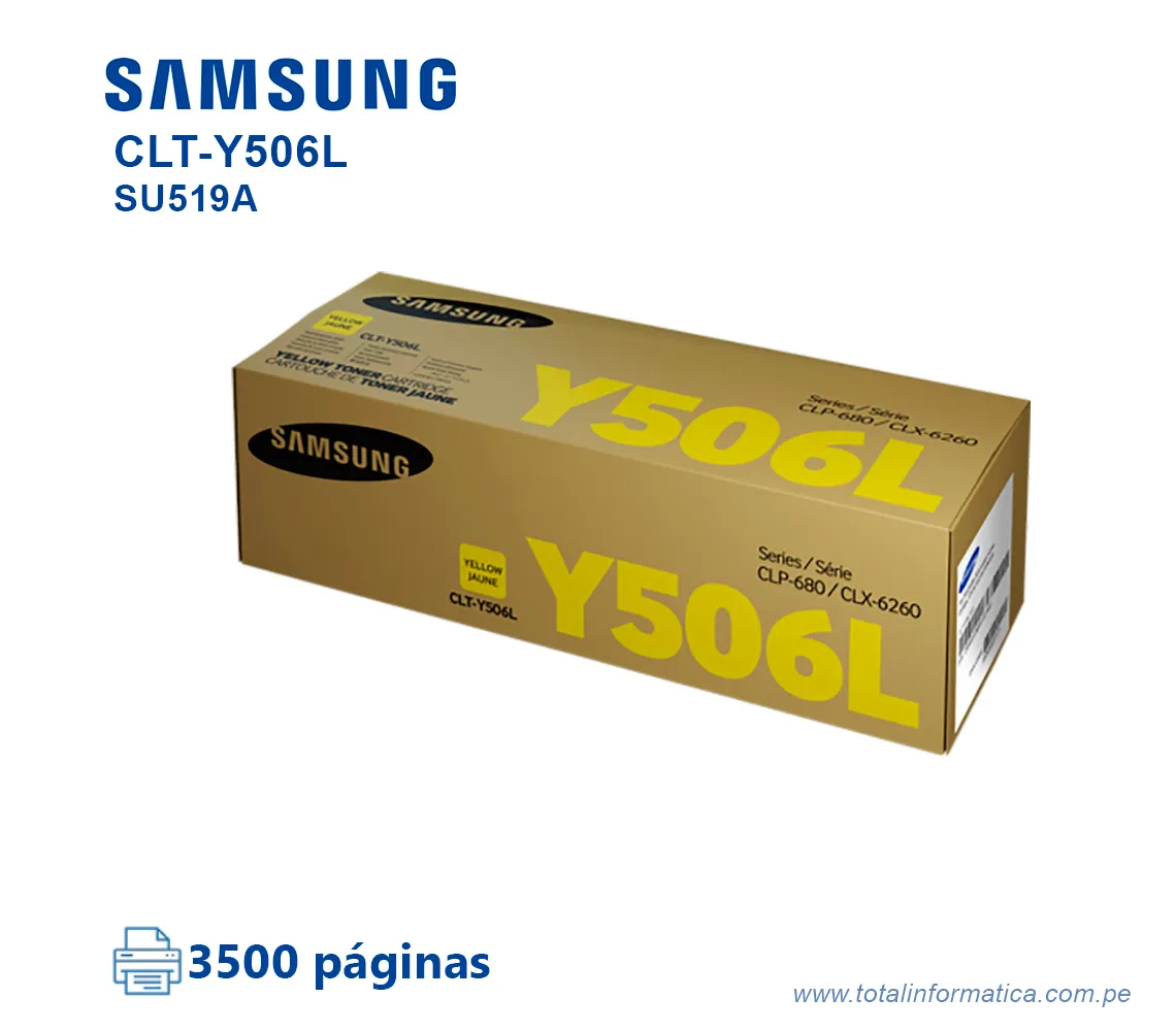 TONER SAMSUNG SU519A  CLT-Y506L YELLOW 3,500 PAG - imagen 1