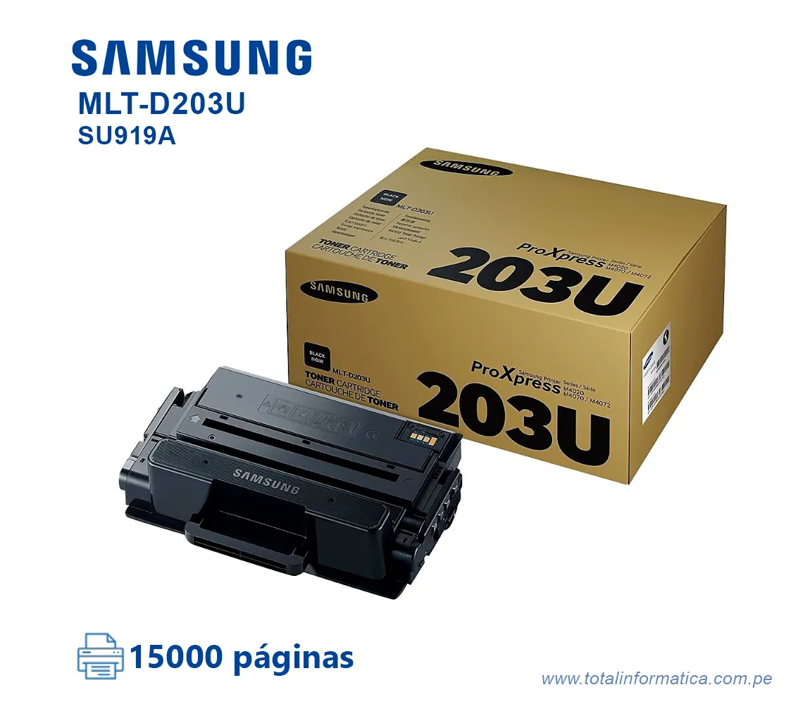 TONER SAMSUNG SU919A MLT-D203U SL-M4020/SL-M4070 15K PAG - imagen 2