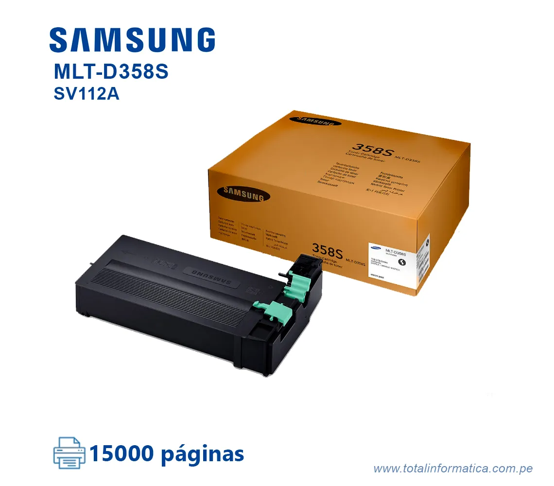 TONER SAMSUNG MLT-D358S SL-M5370, M4370  30000 PAG - imagen 2